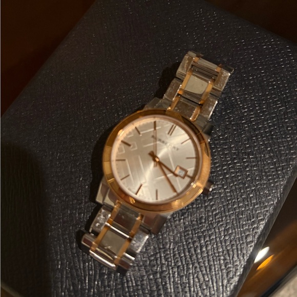 Burberry Two-Tone Silver and Rose Gold Watch - Picture 2 of 5